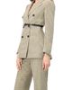 IVONNE IVONNE Double-Breasted Checkered Blazer - 3