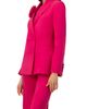 IVONNE IVONNE Double-Breasted Cotton Blazer with Flower Detail - 3