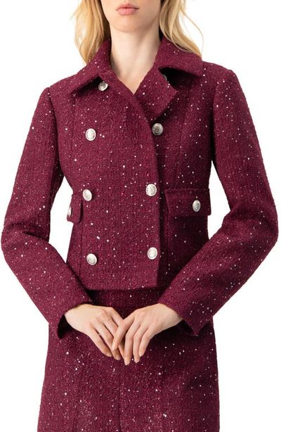 IVONNE IVONNE Double-Breasted Short Jacket