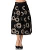 IVONNE IVONNE Embroidered Midi Skirt with Belt - 1