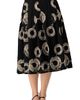 IVONNE IVONNE Embroidered Midi Skirt with Belt - 2