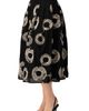 IVONNE IVONNE Embroidered Midi Skirt with Belt - 3