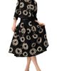 IVONNE IVONNE Embroidered Midi Skirt with Belt - 4