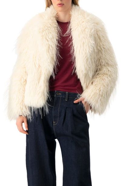 IVONNE IVONNE Faux-Fur Plush Teddy Coat
