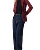 IVONNE IVONNE Faux-Suede Blazer with Waist Tie - 5