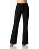 IVONNE IVONNE Flare Leg, High-Waist Light-Stretch Twill Pants - 1