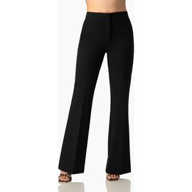 IVONNE IVONNE Flare Leg, High-Waist Light-Stretch Twill Pants
