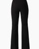 IVONNE IVONNE Flare Leg, High-Waist Light-Stretch Twill Pants - 2