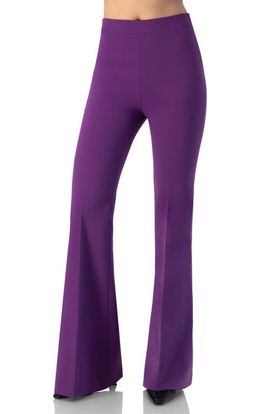 IVONNE IVONNE Flared Pants with Back Pleats