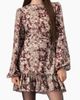 IVONNE IVONNE Floral-print Long-sleeve Fit-and-flare Dress - 1