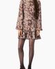 IVONNE IVONNE Floral-print Long-sleeve Fit-and-flare Dress - 3