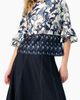 IVONNE IVONNE Floral Blouse with Sleeve Ruffles - 1