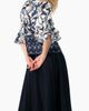 IVONNE IVONNE Floral Blouse with Sleeve Ruffles - 2