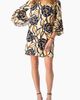 IVONNE IVONNE Floral V-Neck Dress with Tullip Sleeves - 1