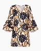 IVONNE IVONNE Floral V-Neck Dress with Tullip Sleeves - 5