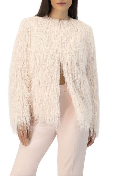 IVONNE IVONNE Fringe Coat with Snap Closures