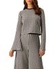 IVONNE IVONNE Geometric Pattern Sheer Long Sleeve Top - 1