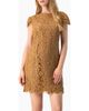 IVONNE IVONNE Guipure Lace Cap-Sleeve Shift Dress - 1