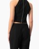 IVONNE IVONNE Halter-Neck crystal-adorned Sleeveless Crop Top - 2