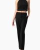 IVONNE IVONNE Halter-Neck crystal-adorned Sleeveless Crop Top - 4