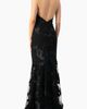 IVONNE IVONNE Halter Floral Lace Mermaid Gown - 2