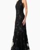 IVONNE IVONNE Halter Floral Lace Mermaid Gown - 3