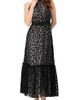 IVONNE IVONNE Halter Neck Polka Dot Maxi Dress - 4