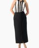 IVONNE IVONNE High-Rise Belted Straight Midi Skirt with Side Slit - 4