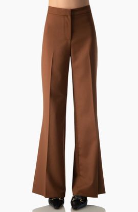IVONNE IVONNE High-Rise Semi-Flare Pants