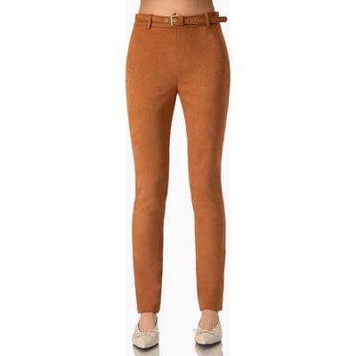 IVONNE IVONNE High-Rise Skinny Pants with Removable Belt