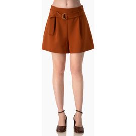 IVONNE IVONNE High-Rise Tailored Shorts with Removable Belt