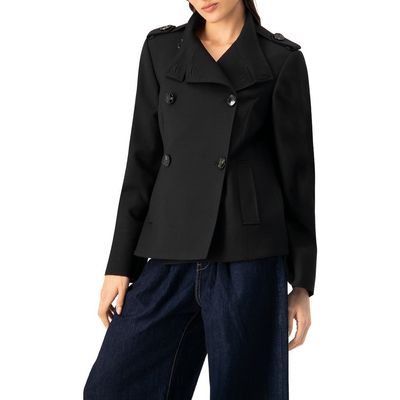 IVONNE IVONNE High Neck Military Style Coat