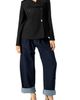 IVONNE IVONNE High Neck Military Style Coat - 4