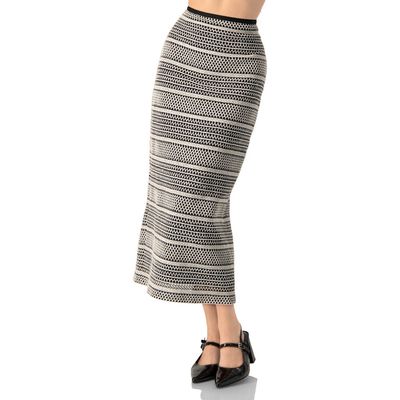 IVONNE IVONNE Knitted Midi Pencil Skirt