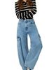 IVONNE IVONNE Knitted Striped Long Sleev Polo - 5