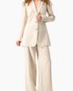 IVONNE IVONNE Linen Tailored Two-Button Blazer - 4