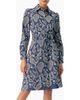 IVONNE IVONNE Long Sleeve A-Line Dress with Floral Embroidery - 1