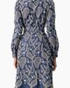 IVONNE IVONNE Long Sleeve A-Line Dress with Floral Embroidery - 2