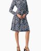 IVONNE IVONNE Long Sleeve A-Line Dress with Floral Embroidery - 3