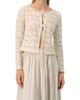 IVONNE IVONNE Long Sleeve Knitted Lace Straight Blouse - 1