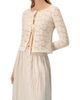 IVONNE IVONNE Long Sleeve Knitted Lace Straight Blouse - 3