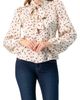 IVONNE IVONNE Long Sleeve Polka Dot Blouse with Neck Tie - 1