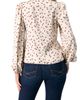 IVONNE IVONNE Long Sleeve Polka Dot Blouse with Neck Tie - 2