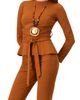 IVONNE IVONNE Long Sleeve Top with Crossed Tie Straps - 3
