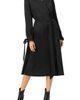 IVONNE IVONNE Long Sleeve Wrap Midi Dress - 1