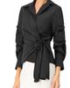 IVONNE IVONNE Long Sleeve Wrap Shirt - 1