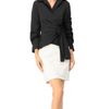 IVONNE IVONNE Long Sleeve Wrap Shirt - 4