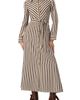 IVONNE IVONNE Long Striped Shirt Dress  - 1