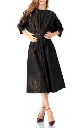 IVONNE IVONNE Midi Dress with Belt