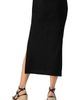 IVONNE IVONNE Midi Knit Skirt with Side Slits - 2